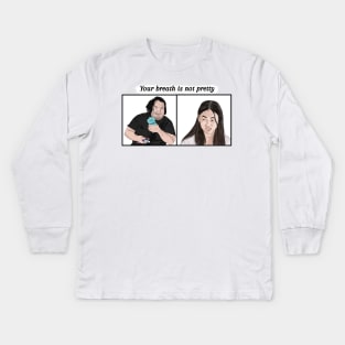 Big Ed and Rose - your breath is not pretty - 90 day fiance Kids Long Sleeve T-Shirt